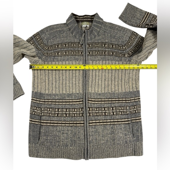 The Territory Ahead XXL Lambswool Full Zip Sweater Jacket Western Eagle Pattern - Picture 4 of 9